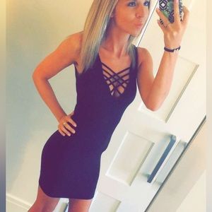 Bebe Black Bodycon Dress